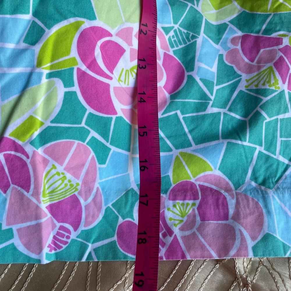 Lilly Pulitzer Cote d'azure lined Mini Skirt Colorful‎ Cotton Blend Casual sz 10 - Picture 10 of 10